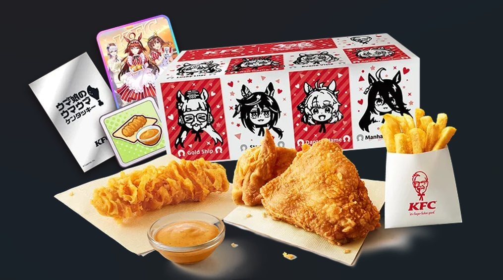 KFC × 賽馬娘聯名爆紅!史上首創原創商品登場,18款卡片+遊戲SSR序號一次集滿!