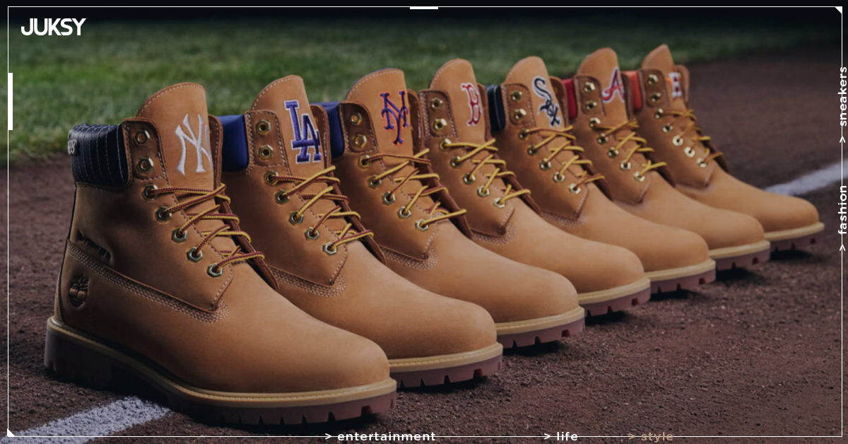 MLB x New Era x Timberland 聯名發表!道奇、洋基⋯7 隊元素注入經典黃靴!