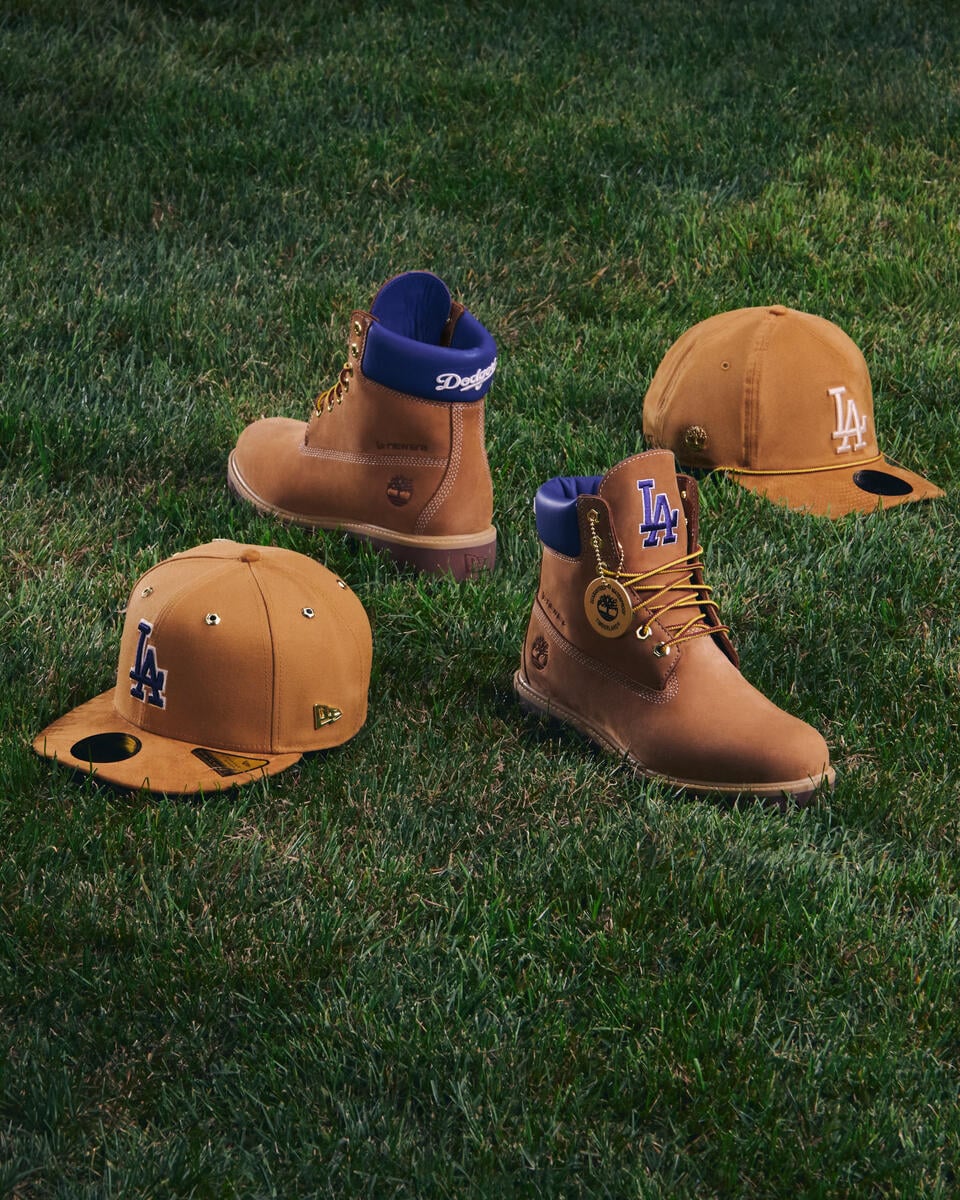 Timberland 聯名 New Era 限定 MLB 系列台灣發售公開!道奇、洋基⋯7 隊元素注入經典黃靴!