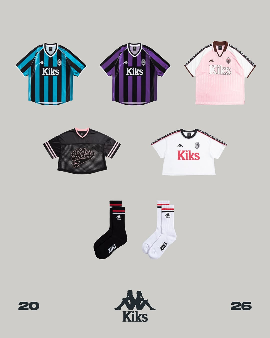 Kappa × KIKS「FOOTBALL ARCHIVE」全新聯名登場!Blokecore 穿搭正夯、足球衣必收!