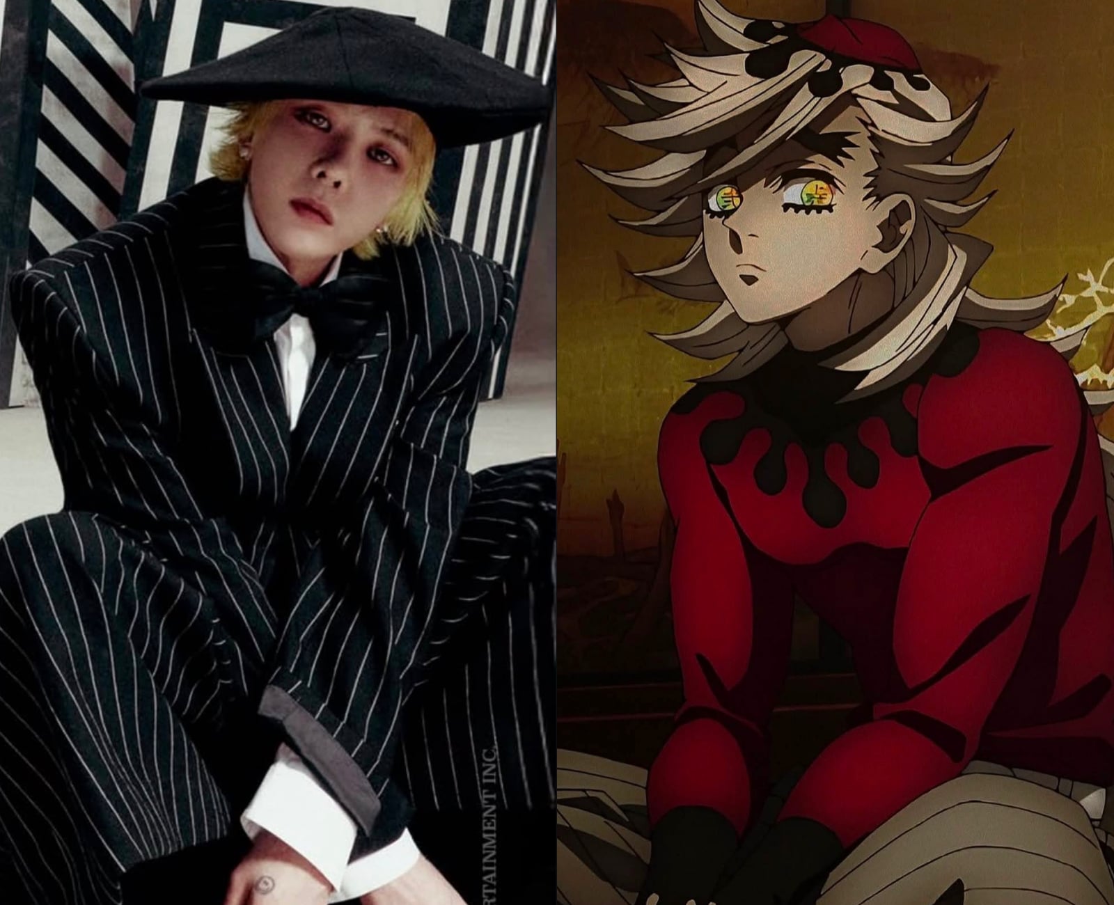 GD 權志龍新造型神似《鬼滅》童磨!眼神氣場獲讚「撕漫男」!