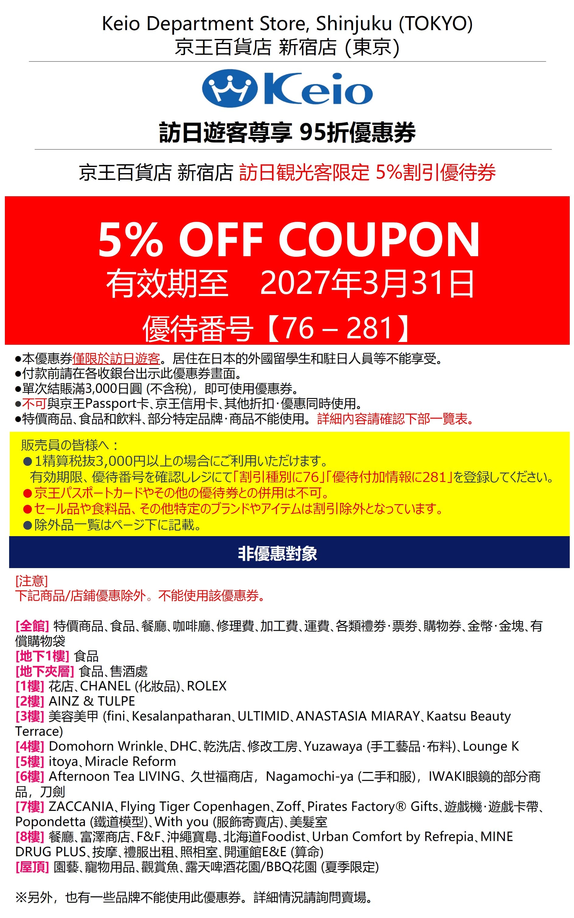 2026 新宿京王百貨店必買攻略!優惠券、交通、營業時間、人氣伴手禮⋯一次看!