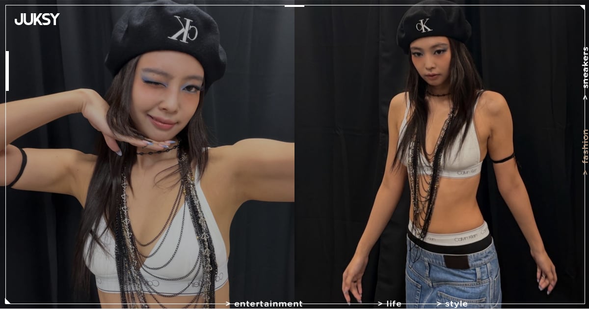 BLACKPINK Jennie 身高 163 公分 CK 牛仔褲「反穿」成亮點!引網掀模仿風潮!