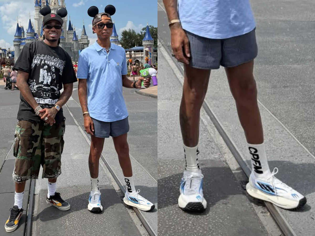 Pharrell 與 Quavo 同遊迪士尼世界度假區！菲董腳上神祕 adidas 鞋款同步掀起話題！