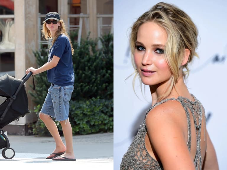 珍妮佛勞倫斯 Jennifer Lawrence 36歲生日曝街頭穿搭!牛仔短褲配復古上衣意外圈粉