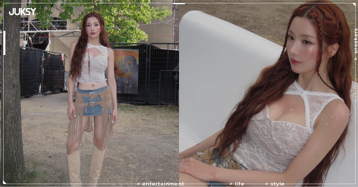 權恩妃身高 158 新造型美翻全網！蕾絲透視裝辣秀傲人三圍身材！