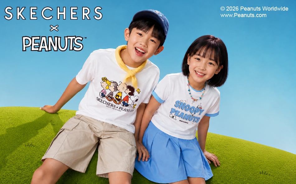 SKECHERS 攜手 PEANUTS 推全新聯名童裝!SNOOPY 紅色狗屋、Woodstock 萌翻設計⋯粉絲驚呼:這個夏天被療癒了!
