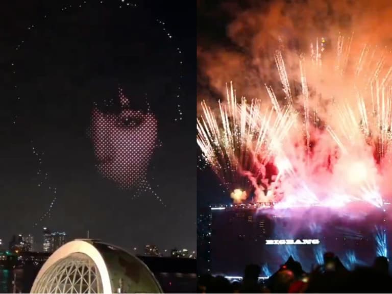 BIGBANG 出道 20 週年盛大慶祝！無人機排出成員臉孔、漢江煙火超壯觀！