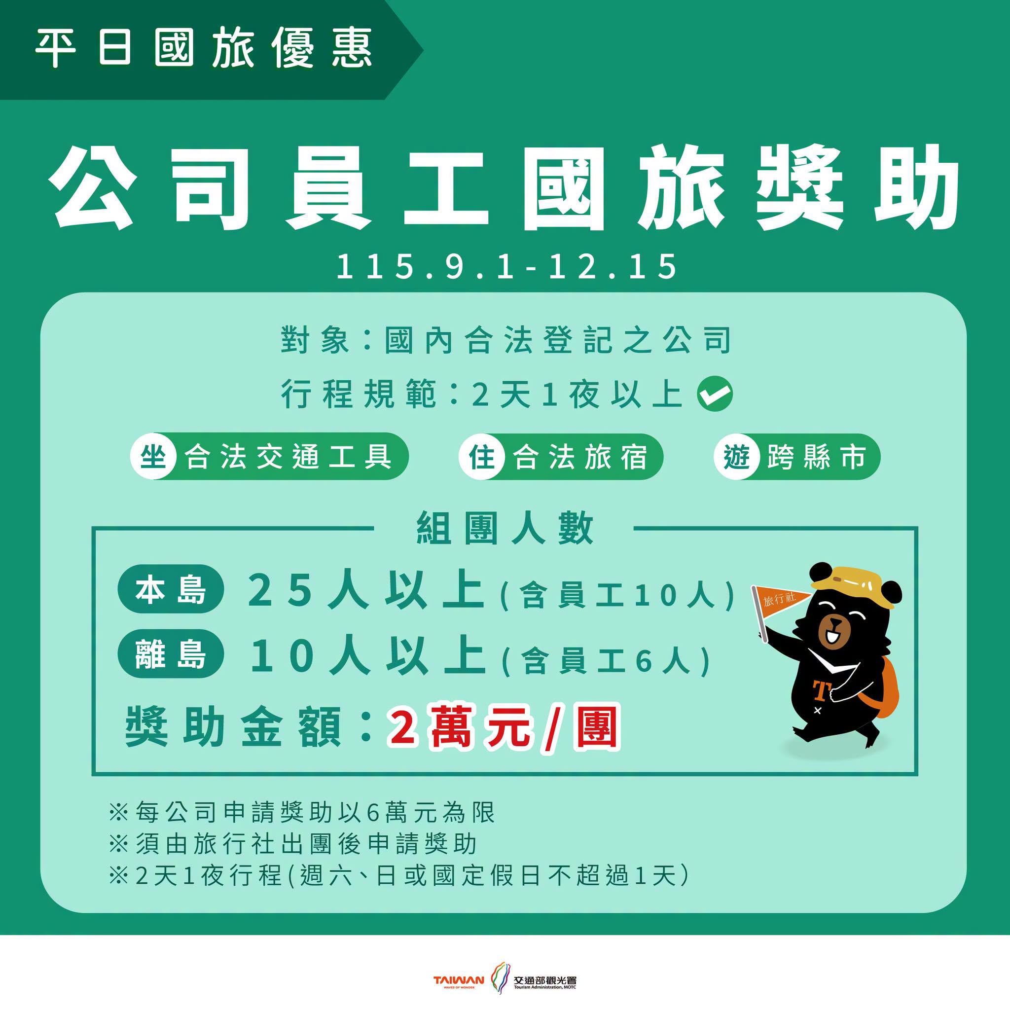 2026 國旅補助開放登記！申請資格、登記方式、5 大方案一次看！