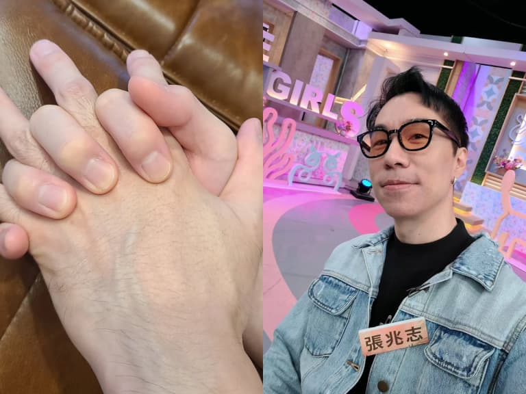 張兆志七夕曬十指緊扣照！52歲他自曝真相 網笑翻：左手握右手