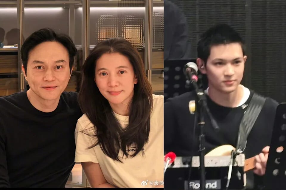 張智霖、袁詠儀 19 歲兒張慕童曝光!185公分同台飆吉他,側臉神複製老爸!