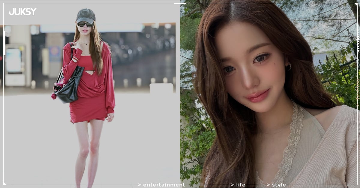 IVE 張員瑛身高 173 全紅套裝現身機場!網雙關笑稱:「太紅了!」