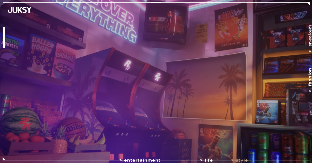 《NBA 2K27》新預告藏滿《GTA 6》彩蛋！R 星 Logo 直接現身、Vice City 風格球場要來了？