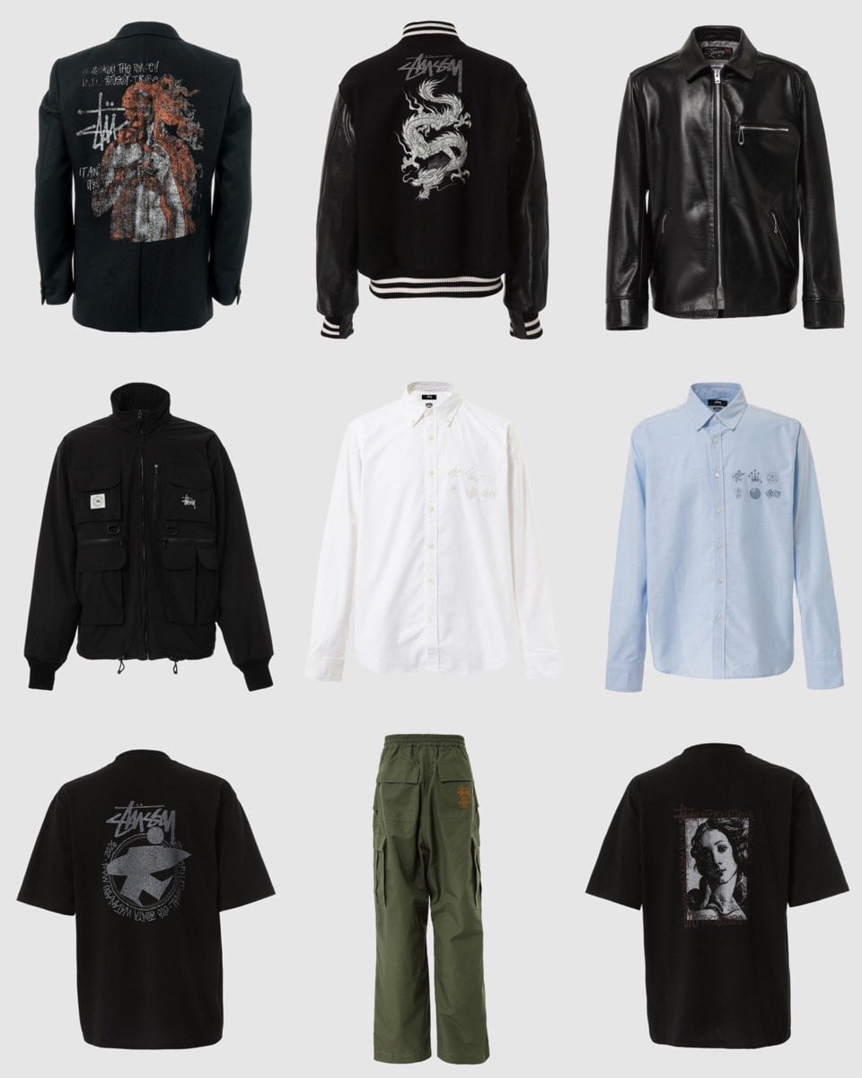 Stüssy x eYe JUNYA WATANABE MAN 2026 秋冬聯名即將發售!西裝、龍紋外套注入經典街頭圖騰