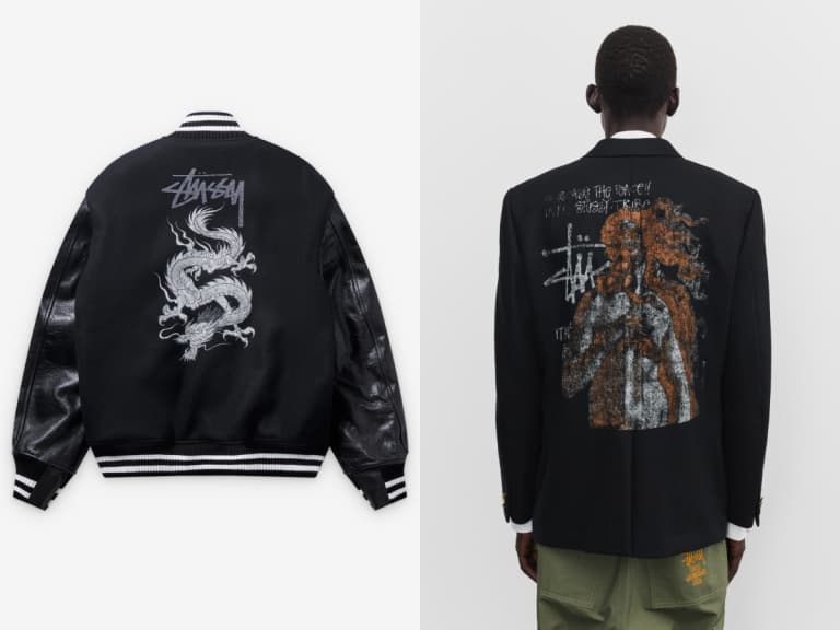 Stüssy x eYe JUNYA WATANABE MAN 2026 秋冬聯名即將發售!西裝、龍紋外套注入經典街頭圖騰