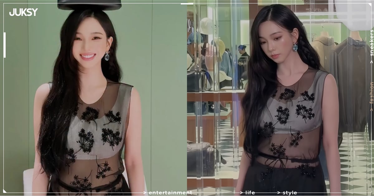 aespa Karina 身高 168 不甩身材討論辣穿透視造型！網讚：「就愛看劉知珉小肚肚！」