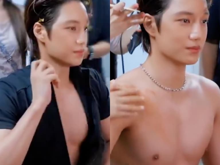 EXO KAI 水炸彈幕後「爆肌畫面」遭緊急下架！粉絲驚呆：「想應徵彩妝師！」