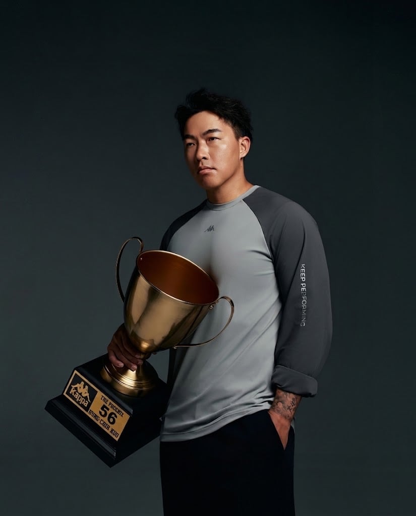 MLB/郭泓志「不死鳥」化身時尚代言人!Kappa 2026 秋冬聯名推「K」系列,4 大設計細節藏滿職業生涯故事!