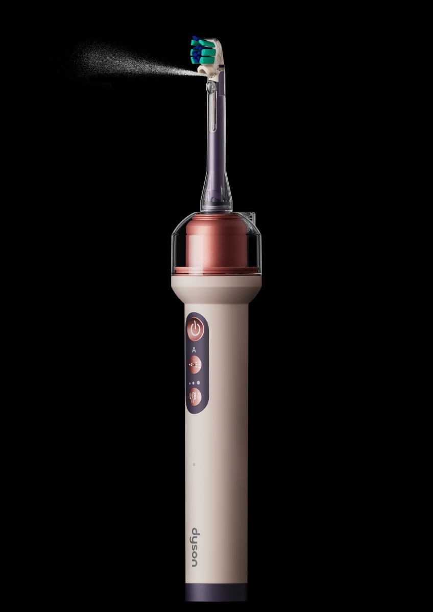 Dyson 花十年跨足口腔護理!首款「微鏡噴射電動牙刷」搭 AI 辨識齒縫、一支牙刷搞定刷牙漱口,堪稱刷牙黑科技!