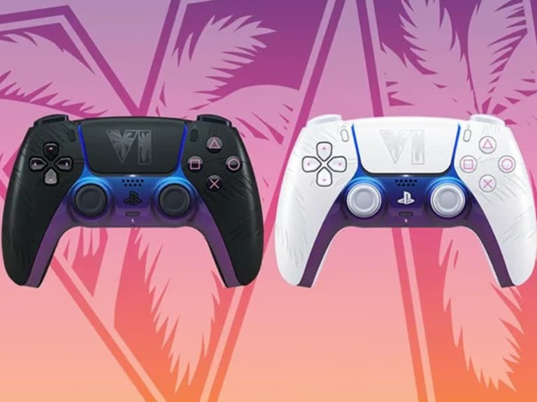 《俠盜獵車手6》限定 PS5 手把來了！Vice City 黑白雙色 DualSense 正式公開