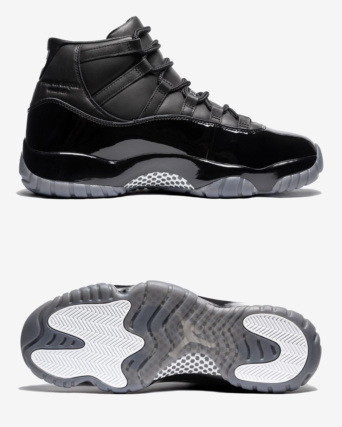 CDG × Air Jordan 11 終於要發售!黑白雙色、漆皮鞋身與販售資訊一次看
