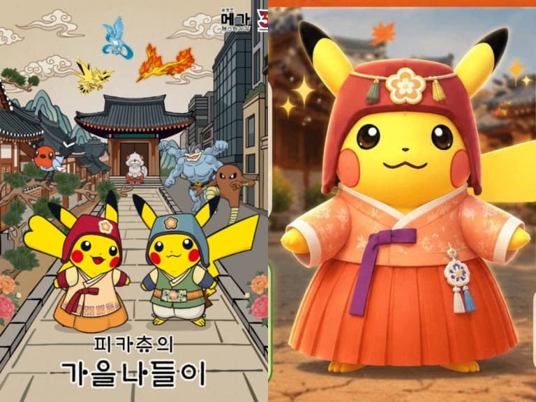韓國寶可夢攜手觀光公社推秋季活動！皮卡丘穿韓服進駐仁川機場