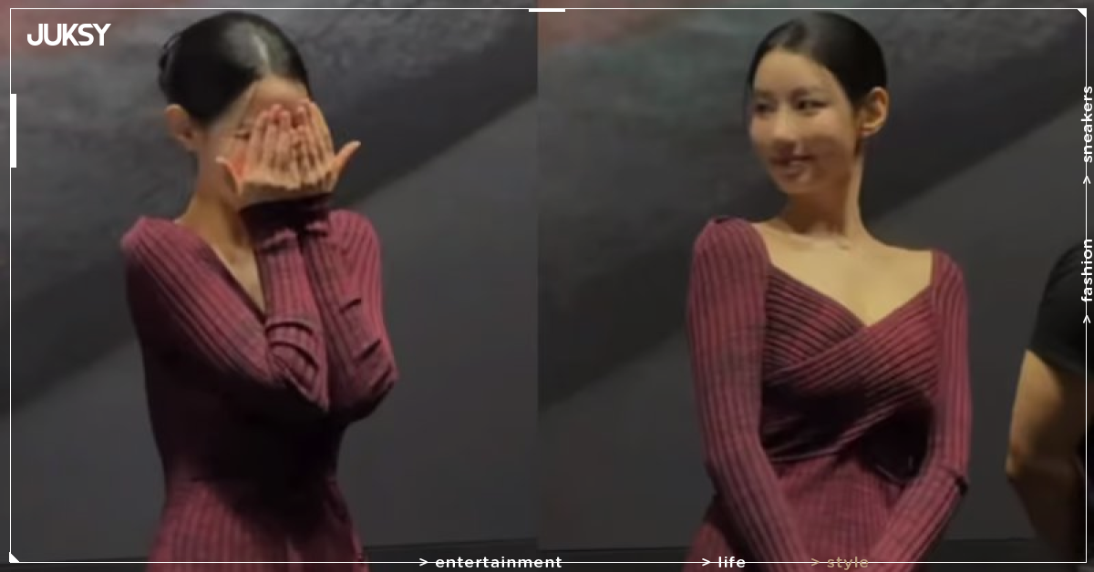 韓國女星申知原貼身洋裝「下腹凸一塊」狂遮超尷尬!網友炸鍋「造型師是黑粉嗎!」