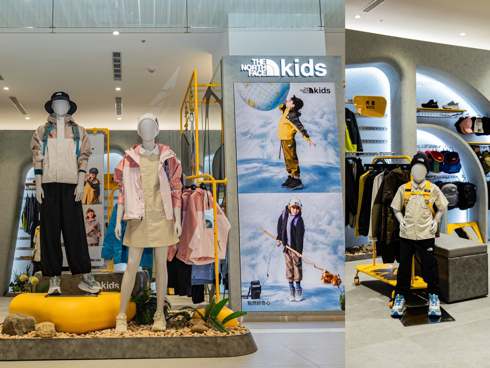 The North Face Kids 全台首間獨立門市開幕!大巨蛋 5F 黃色基地狂吸親子目光,15 坪戶外裝備天堂必朝聖!