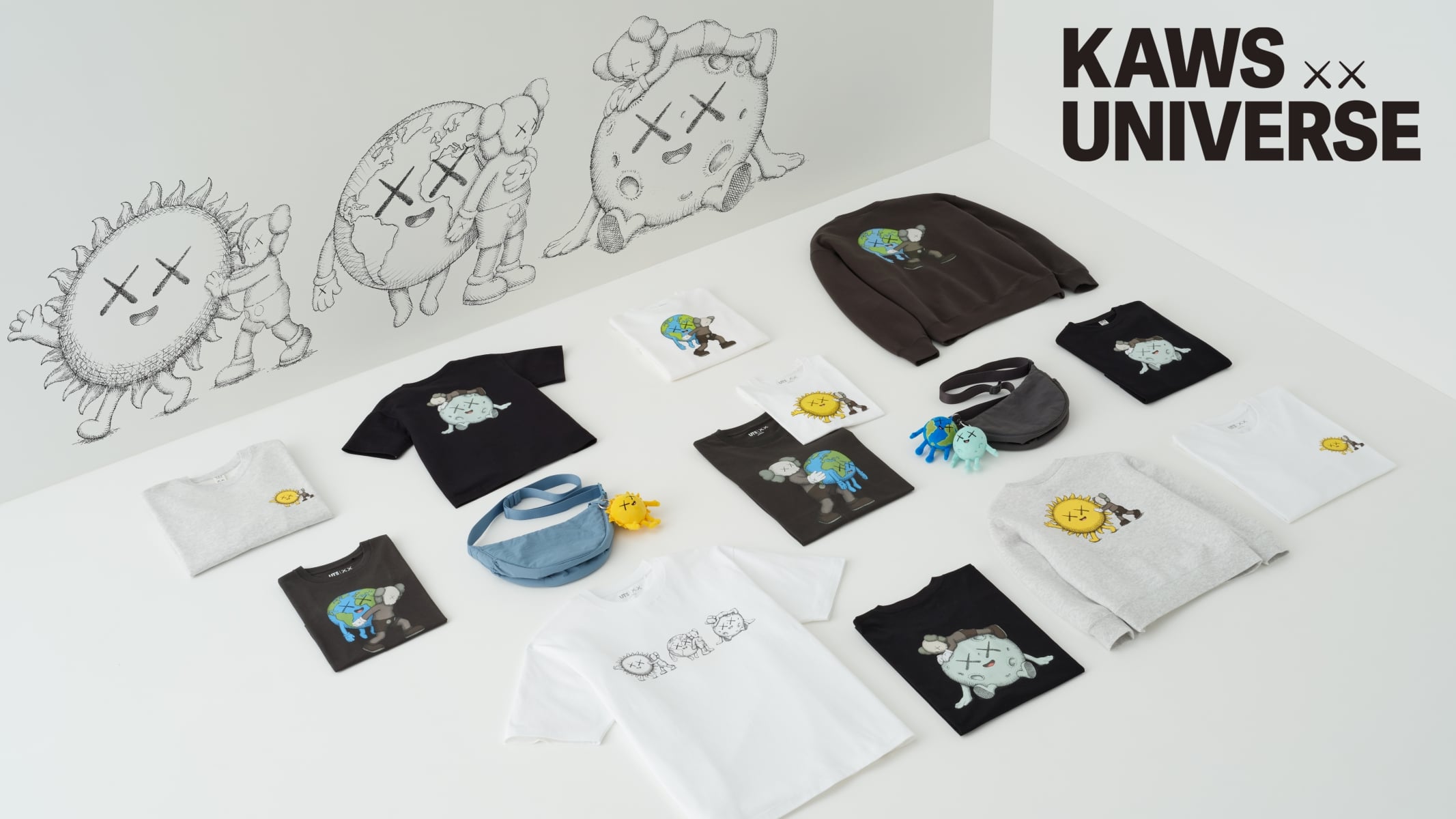 KAWS × UNIQLO 最新聯名「KAWS UNIVERSE」登場!三大全新角色、首款絨毛吊飾一次看