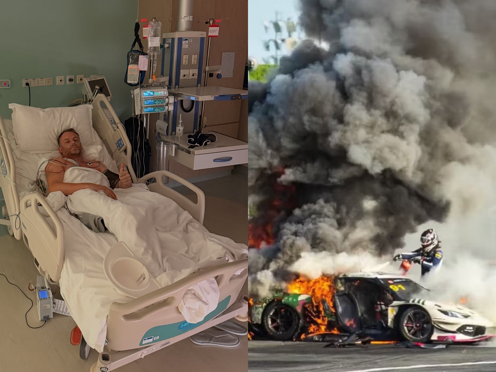 China GT 上海賽車大火事故！保全日薪 60 元人民幣，遭爆出：「拿著滅火器卻轉身離開！」