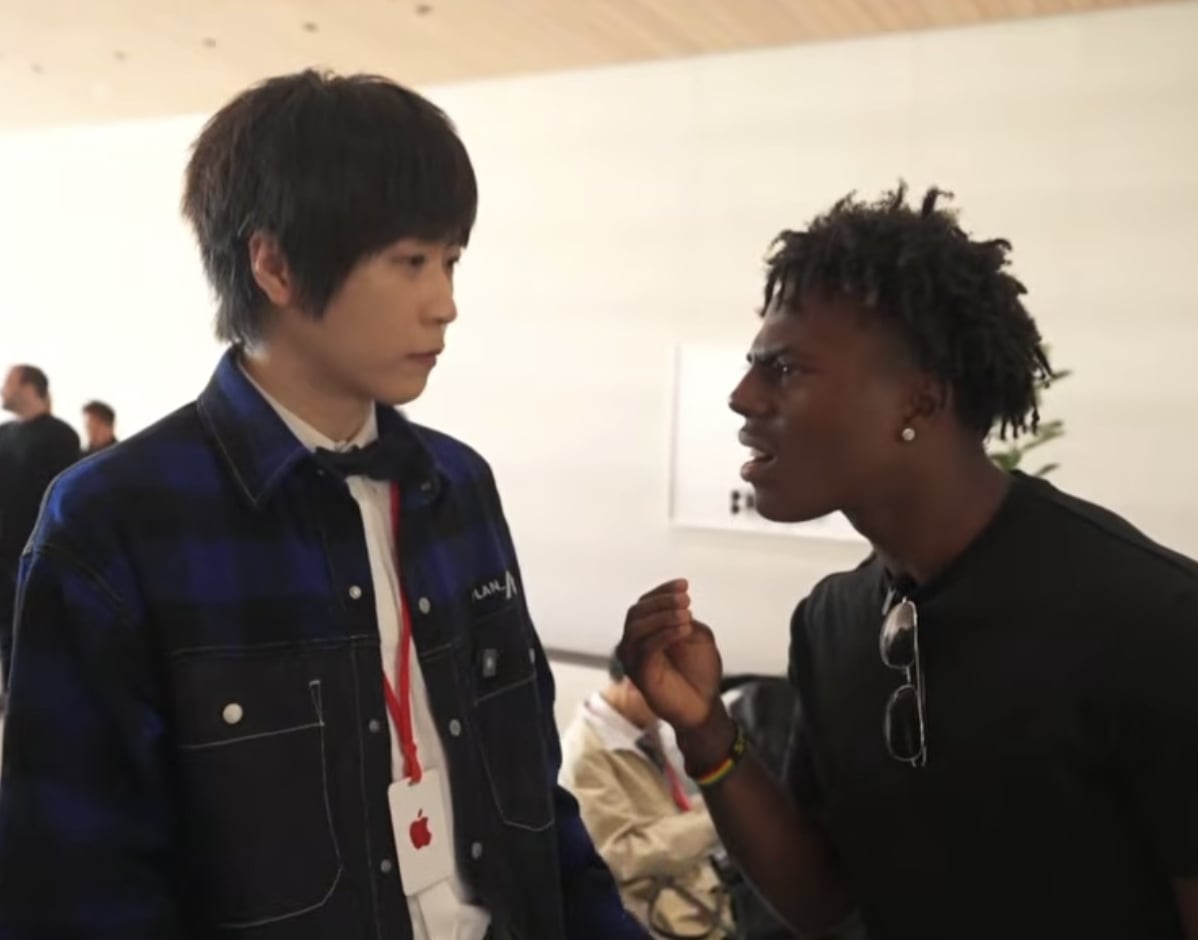 IShowSpeed 直播巧遇五月天阿信!Apple Park 暢聊 iPhone Duo,現場還捕捉 Kid Cudi、Central Cee