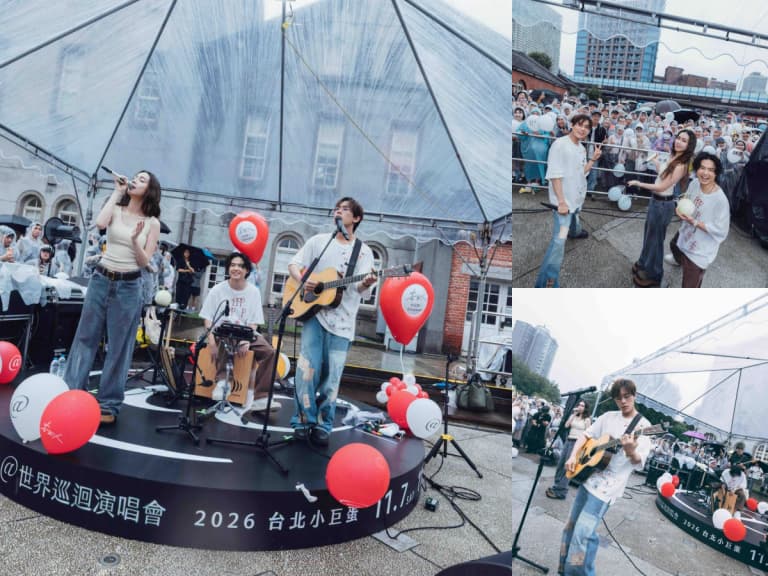 告五人重返台北小巨蛋 Accusefive！華山快閃500人淋雨朝聖 搶票迷因狂喊「告三人」