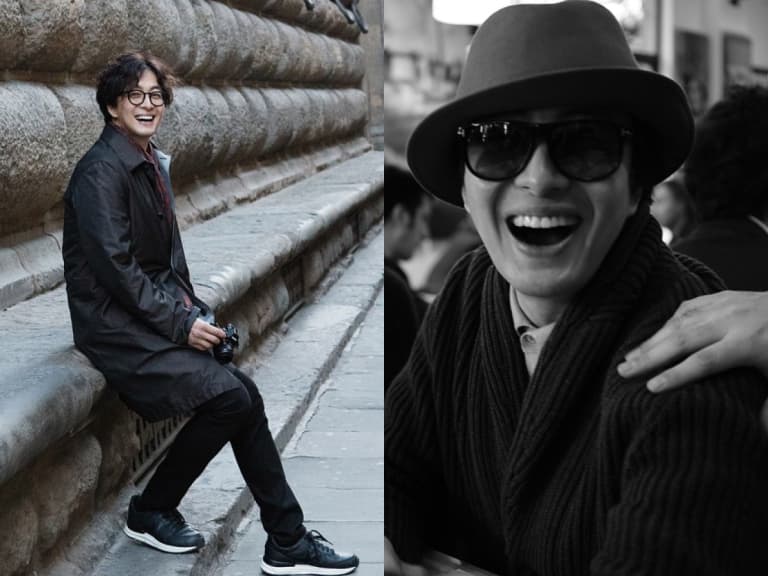 裴勇浚 Bae Yong-joon 球場罕現身！14歲天才球員同框合照 一頭白髮曝光