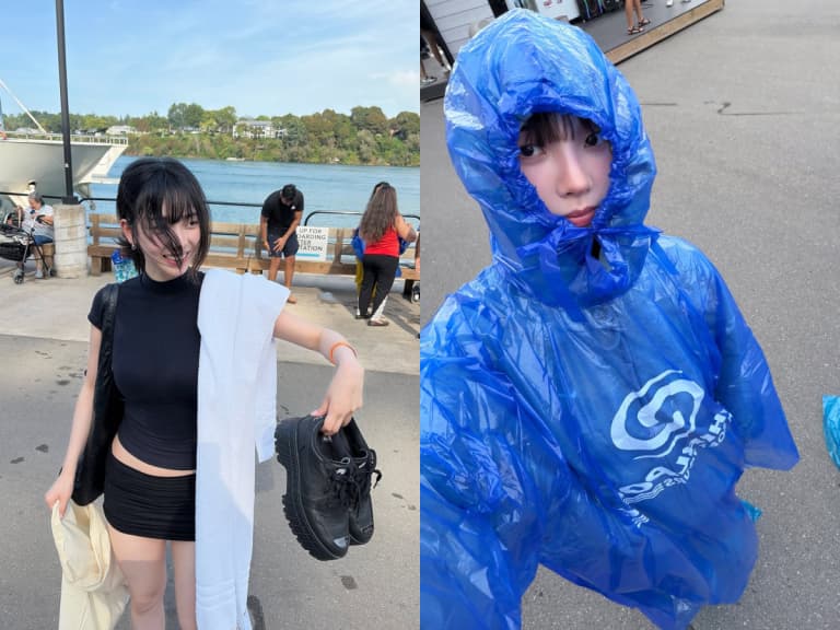 aespa Karina 尼加拉瀑布全身濕透！26歲人間AI顏值連AI都做不出