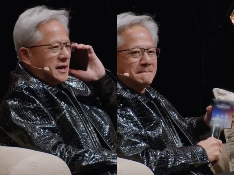黃仁勳台上突接川普電話！直接開擴音讓全場聽，網笑翻：「這什麼大型實境秀！」