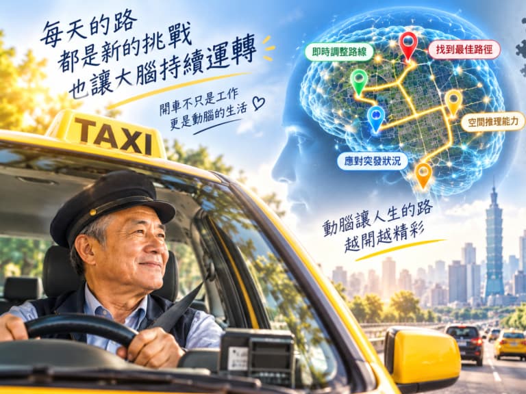 計程車司機大腦藏「防失智密技」！美國研究：百人僅1人因阿茲海默症病逝
