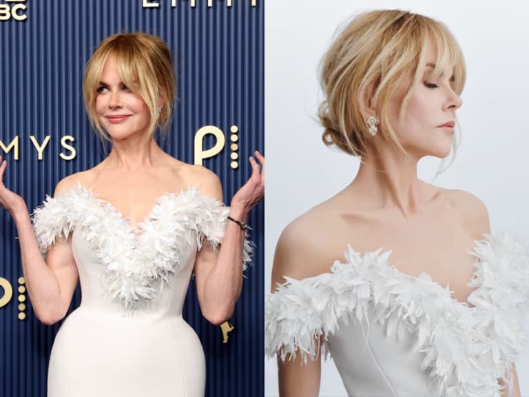妮可基嫚 Nicole Kidman 59歲艾美獎紅毯凍齡到嚇人！網掀「整形說」兩派論戰