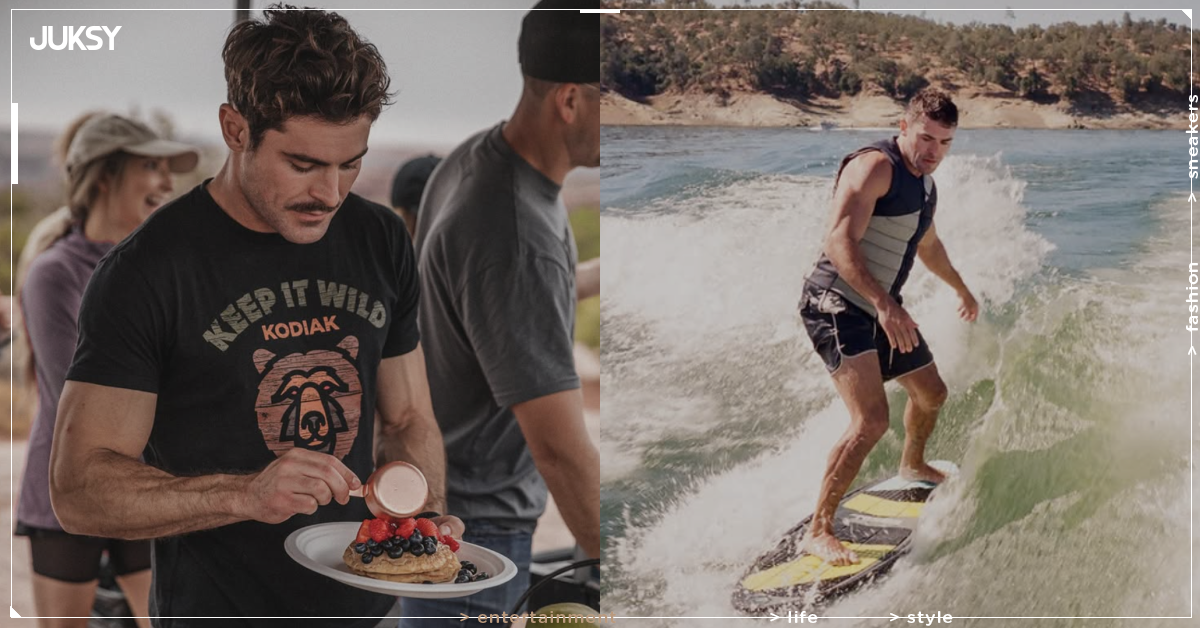 柴克艾弗隆 Zac Efron 身高 173 大秀六塊肌!罕見露面湖邊與弟弟迪倫艾弗隆同框度假!