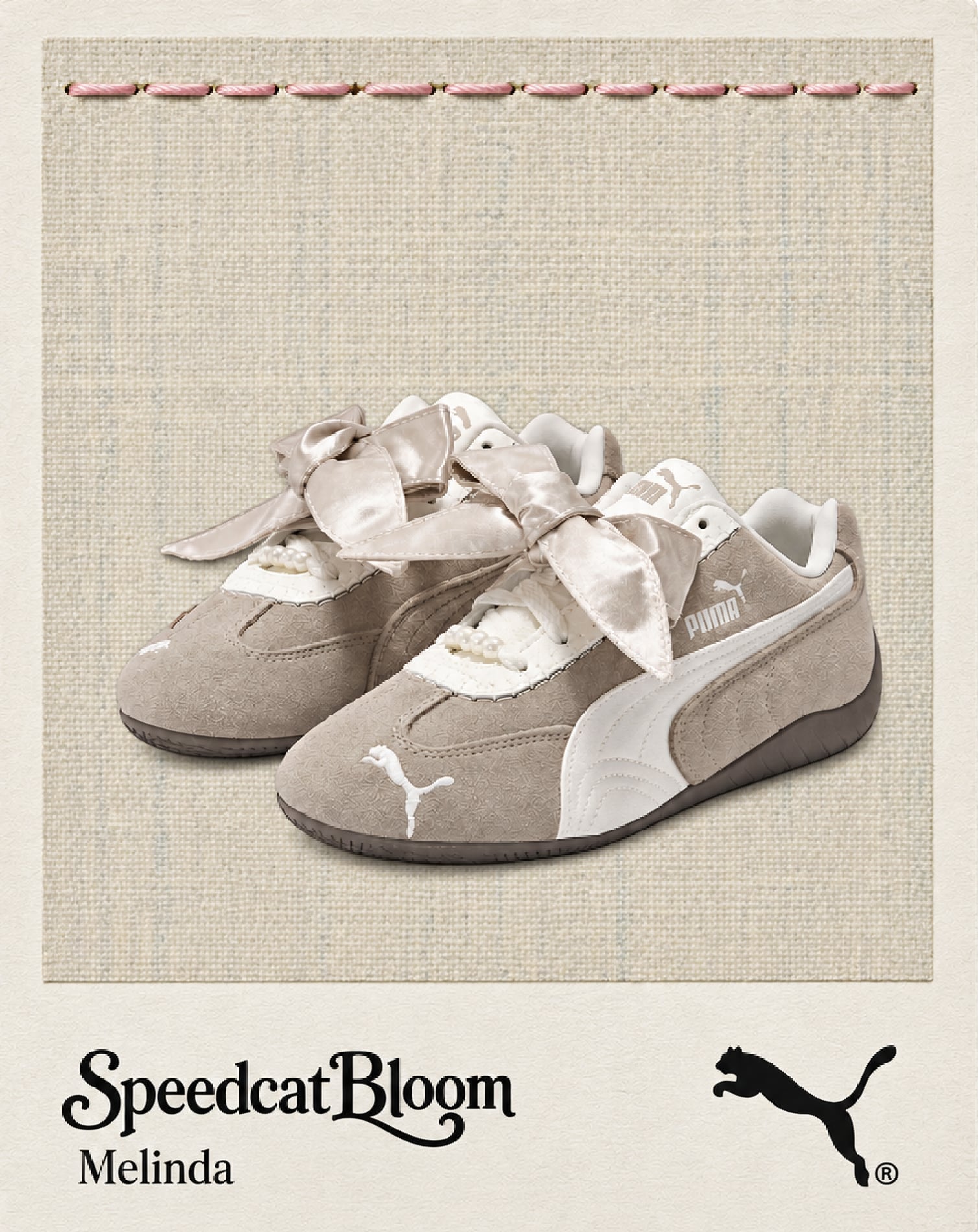 Melinda 穿 PUMA 早秋新鞋狂讚!珍珠蝴蝶結 Speedcat Bloom 甜到爆⋯大地色系穿搭公式必學!