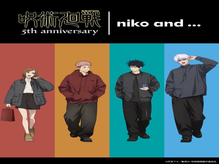 《咒術迴戰》✕ niko and... 聯名服飾公開！宿儺、伏黑惠 MA-1 飛行外套登場！