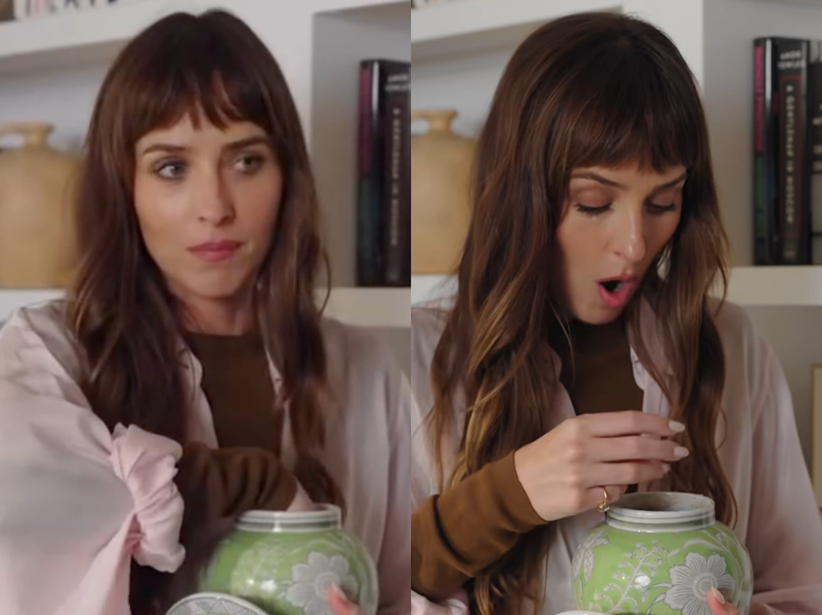 達珂塔強生 Dakota Johnson 把骨灰罐認成餅乾罐？勿摸急喊：「抱歉阿公！」