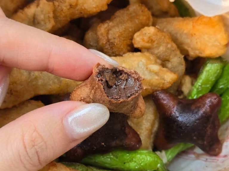 師園鹽酥雞聯名樂天小熊餅！百頁豆腐＋巧克力隱藏吃法意外超搭！