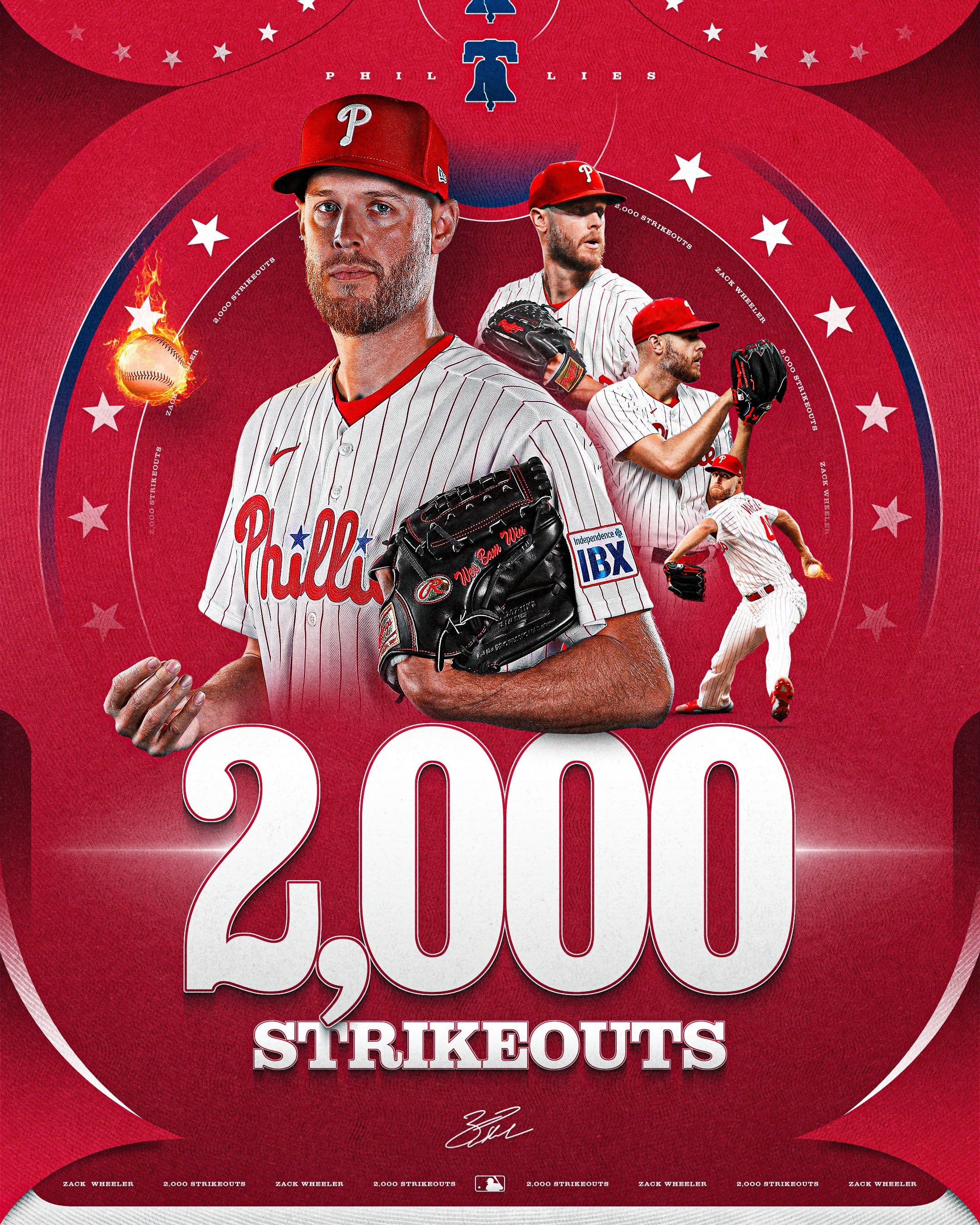 惠勒 Zack Wheeler 開局狂飆7K破隊史紀錄!生涯2000K同步達陣