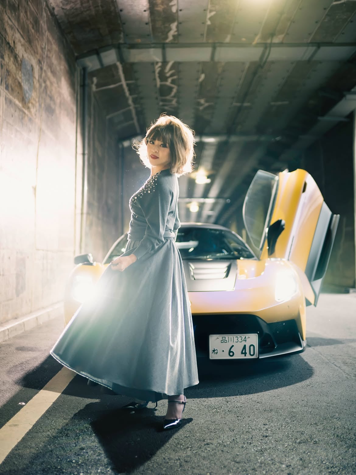 松本明子 Matsumoto Akiko 曬瑪莎拉蒂鷗翼超跑美照!網讚新美貌大爆發