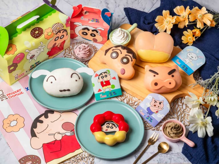 Mister Donut 蠟筆小新聯名甜甜圈來了！價格、活動時間、周邊一次看！