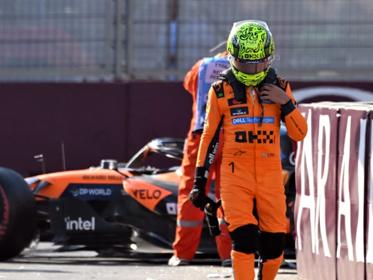 Lando Norris 被 Colapinto 撞車導致亞塞拜然站退賽！賽後砲轟「他根本不配待在 F1！」
