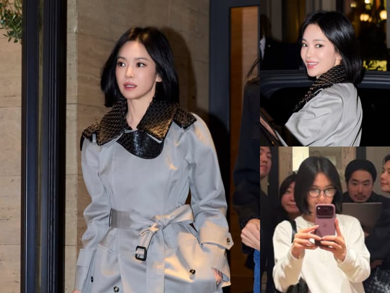 宋慧喬 Song Hye-kyo 出席寶緹嘉精品活動秀短髮氣場！卸妝戴眼鏡穿搭曝光，中秋連假私下模樣全記錄