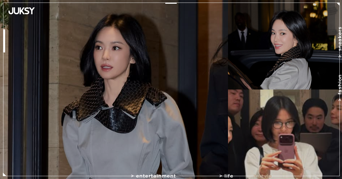 宋慧喬 Song Hye-kyo 出席寶緹嘉精品活動秀短髮氣場!卸妝戴眼鏡穿搭曝光,中秋連假私下模樣全記錄