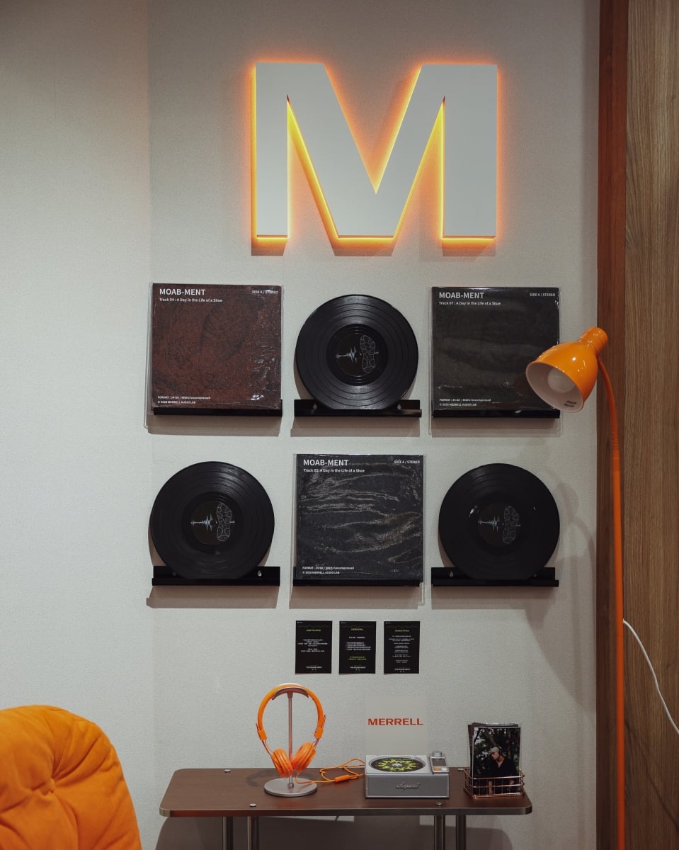 走路的聲音也能辦展?MERRELL 把 MOAB 3 變「聲音感測器」,9 種地形聲景南港登場!