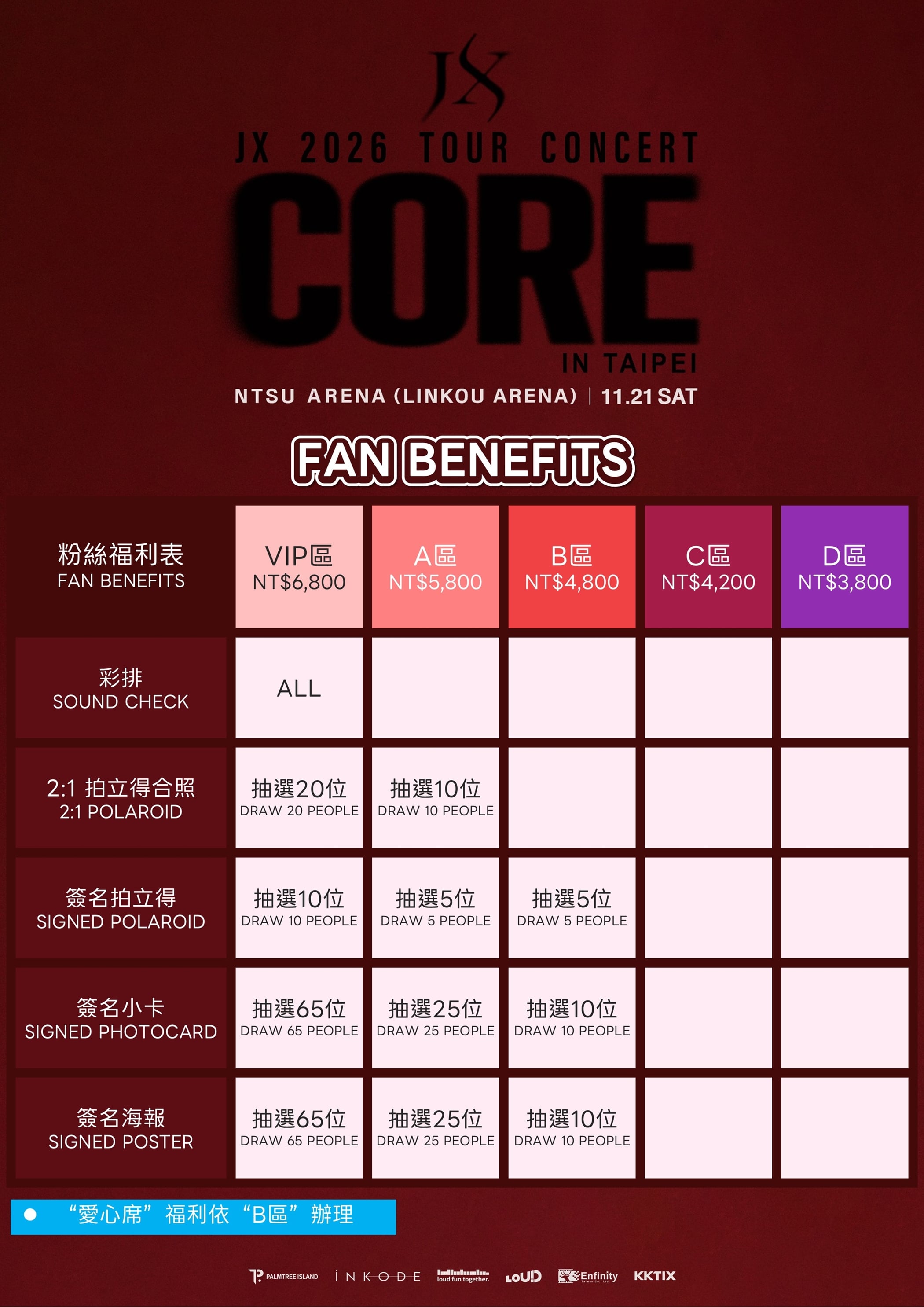 金在中、金俊秀 11 月林口開唱!時間地點、座位圖、售票資訊一次看!